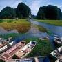 Sampans in Tam Coc